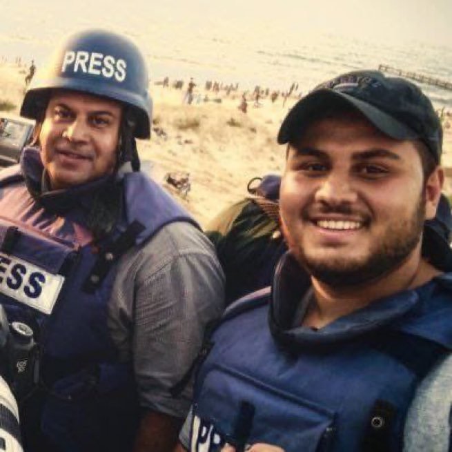 Wael Al Dahdooh and his son Hamza