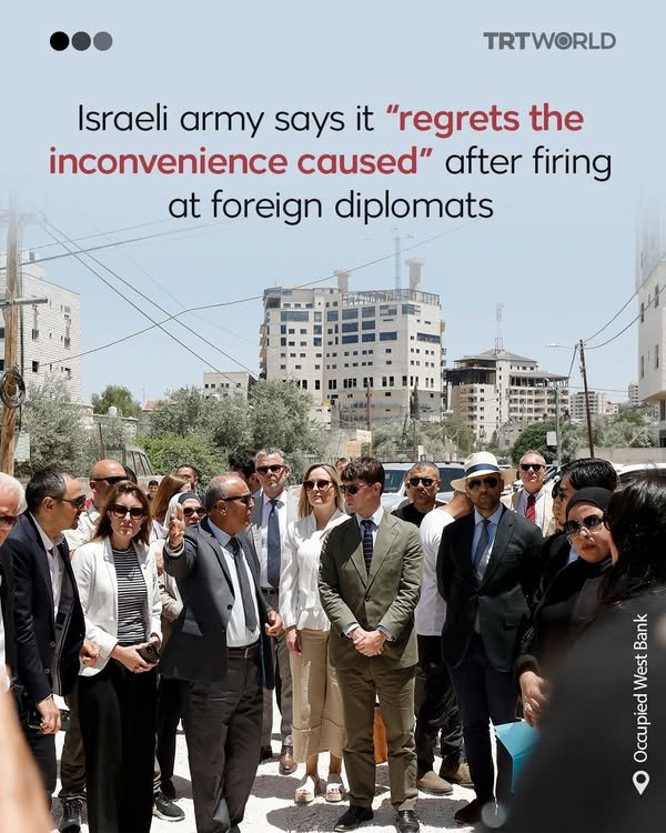 Israel fires Shots at Diplomats in Jenin (May 21, 2025)
